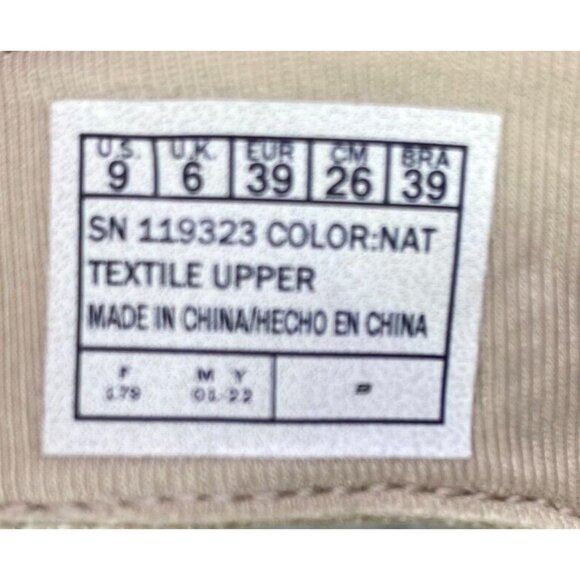 Skechers BEVERLEE Natural Cali Luxe Foam Cork Wedge Heel Platform Sandals Size 9 - Picture 12 of 16